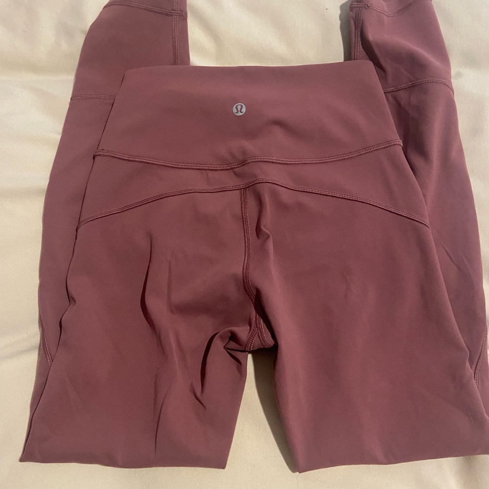 Lululemon Mauve High-Waisted Leggings